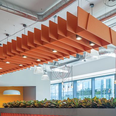 VIGOR Two Colors Design V Groove Pattern Office Place Decoration Echo Noise Sound Proof Suspended Acoustic Partition Ceiling Panel