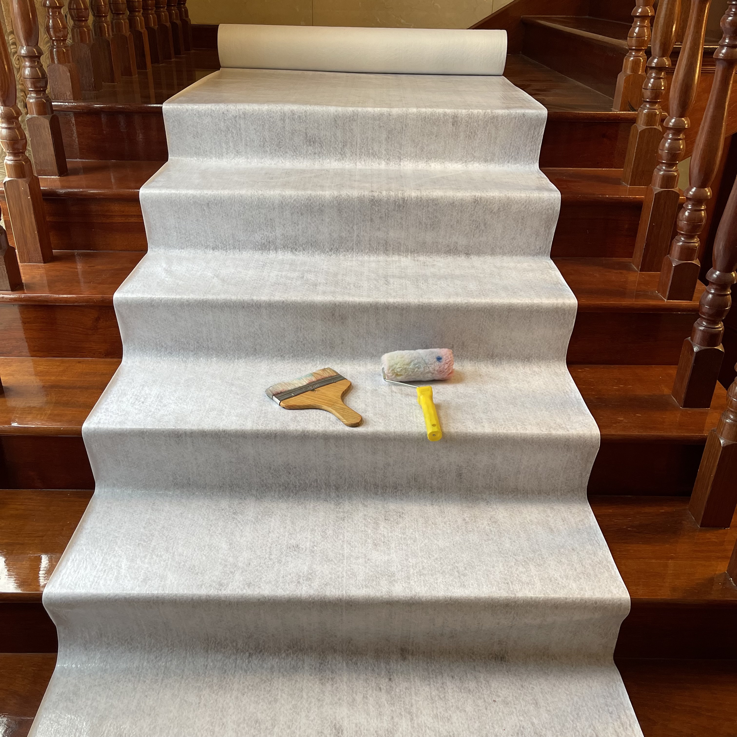 Sticky Felt Temporary Floor Protection for Easy Installation