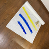 White sticky polyester painter felt protective glue sticky floor felt fleece nonwoven fabric paint felt