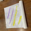 White sticky polyester painter felt protective glue sticky floor felt fleece nonwoven fabric paint felt