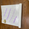 Floor protection felt rolls polyester needle felt with pe coating white polyester sticky malervlies