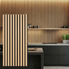 Custom Wood Slat Acoustic Panel High Density Sound Absorbing Wooden Slat Wall Covering Decorative Panel for Meeting Room