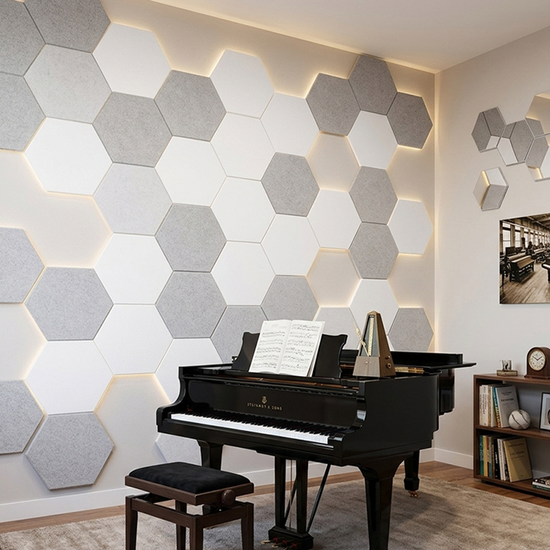 Modern Decorative Polyester Acoustic Panel Eco-Friendly Sound Absorbing Wall Board for Office and Home Interior