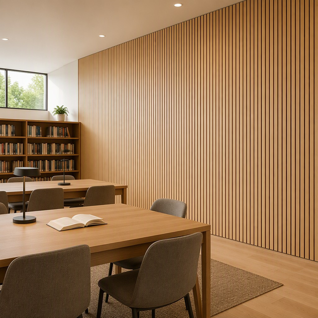 Easy Install Wood Slat Acoustic Wall Panel Sound Absorbing Board for Recording Studio Home Theater Decoration