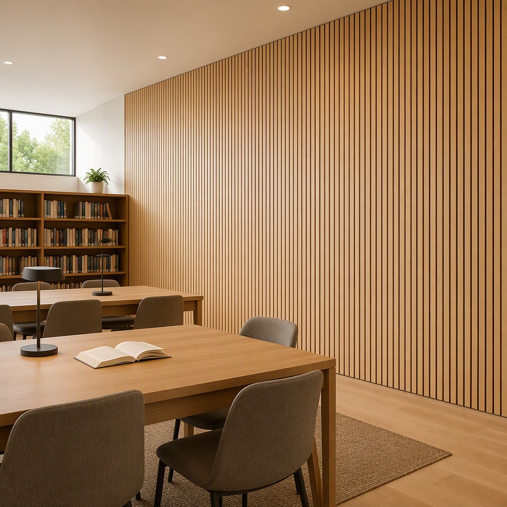Easy Install Wood Slat Acoustic Wall Panel Sound Absorbing Board for Recording Studio Home Theater Decoration