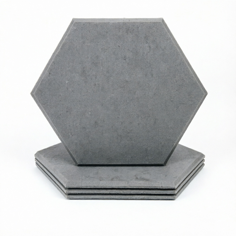 Decorative Polyester Fiber Acoustic Wall Panel Hexagon Sound Absorbing Tile