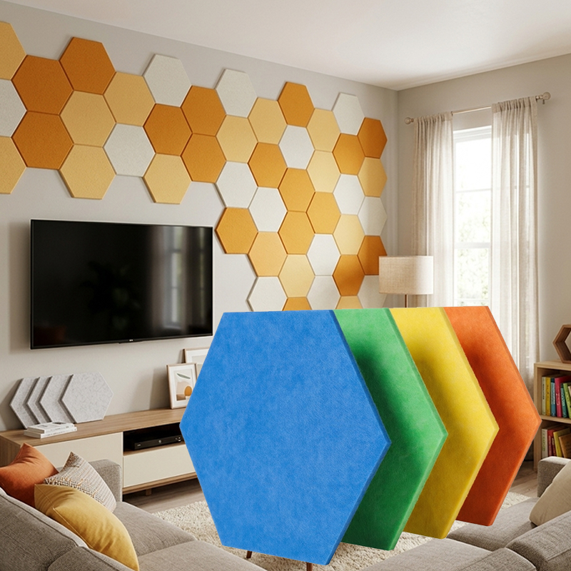 Easy Installation Polyester Acoustic Wall Panels & Versatile Sound Absorbing Materials for Home Theaters & Recording Studios & Public Spaces