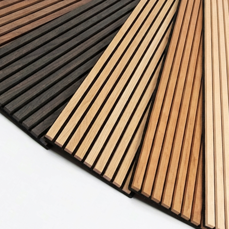 Premium Technical Wood Veneer Wood Acoustic Panel Slats Decorative Soundproofing Solution