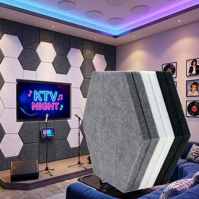 Modern Decorative Polyester Acoustic Panel Eco-Friendly Sound Absorbing Wall Board for Office and Home Interior