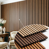 Architectural Wood Acoustic Wall Covering Decorative Sound Dampening Timber Panel for Public Hallway and Office Interior
