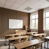 Wood Acoustic Panel Custom Size Sound Insulation Wall Cladding Stylish Interior Decor Panel Suitable for Restaurant Lobby Podcast Room & Commercial Audio Space Renovation