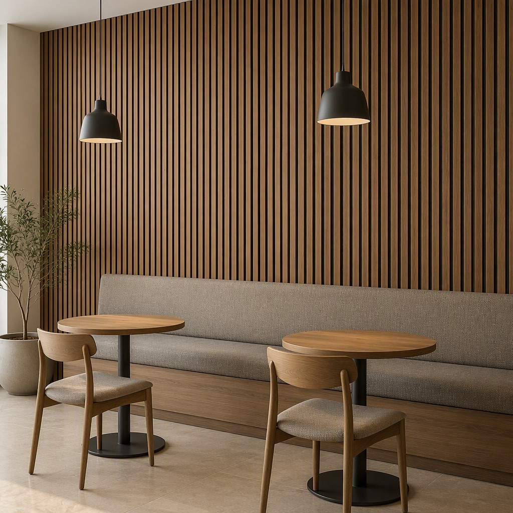 Architectural Wooden Acoustic Wall Panels Sound Insulation Decorative Board For Luxury Office And Studio Interior