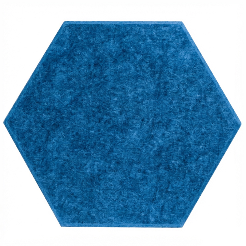 Decorative Polyester Fiber Acoustic Wall Panel Hexagon Sound Absorbing Tile