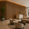 Custom Color Wood Acoustic Panel MDF Slat Sound Absorbing Wall Board for Hotel Lobby Meeting Room Decoration