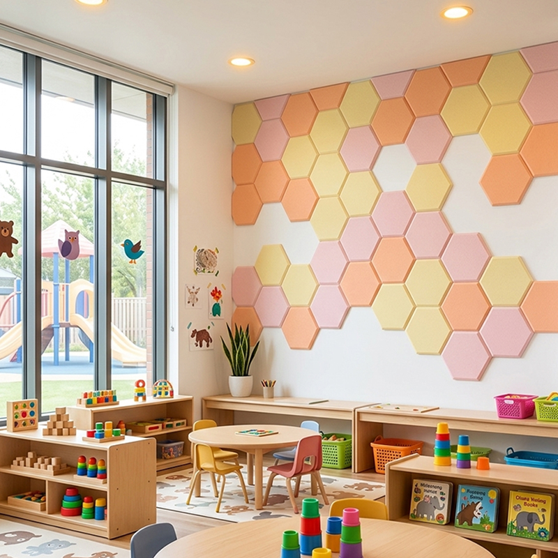 Easy Installation Polyester Acoustic Wall Panels & Versatile Sound Absorbing Materials for Home Theaters & Recording Studios & Public Spaces