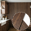 Eco-friendly Acoustic Slat Wall Panels | Sound-Absorbing Wood Veneer MDF Panels for Home and Office Decoration