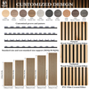 Premium Technical Wood Veneer Wood Acoustic Panel Slats Decorative Soundproofing Solution